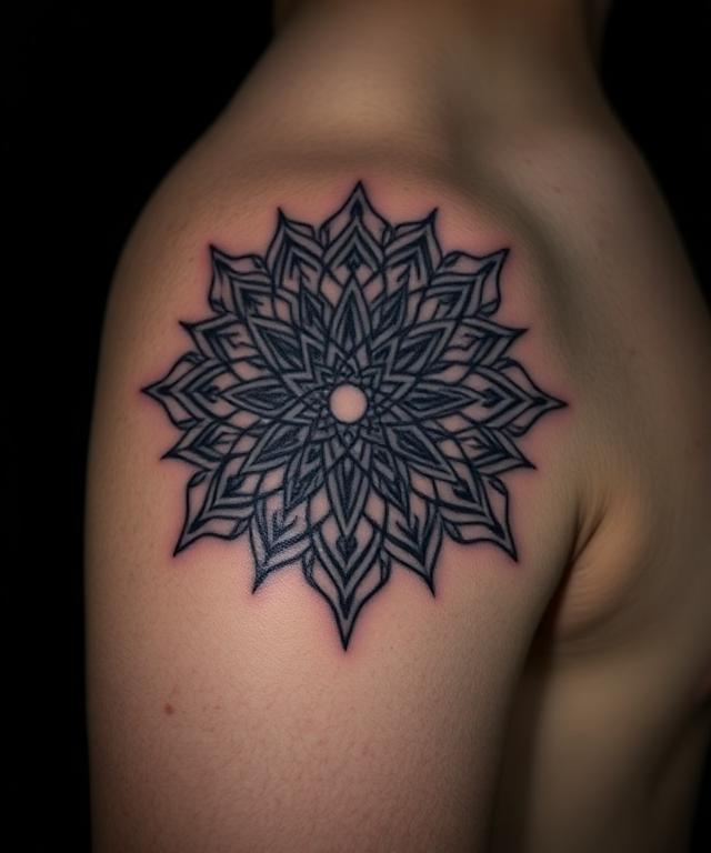 Geometric tattoo example