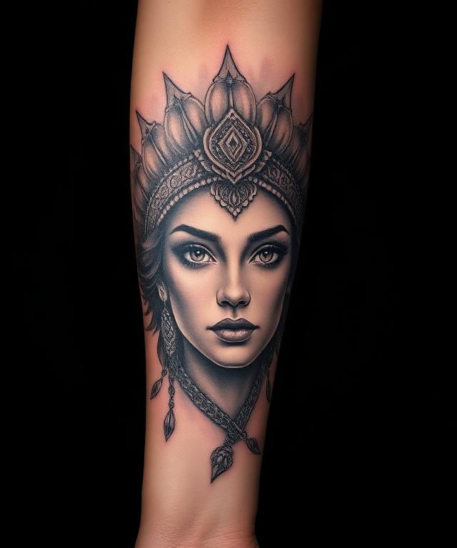 Portrait tattoo example